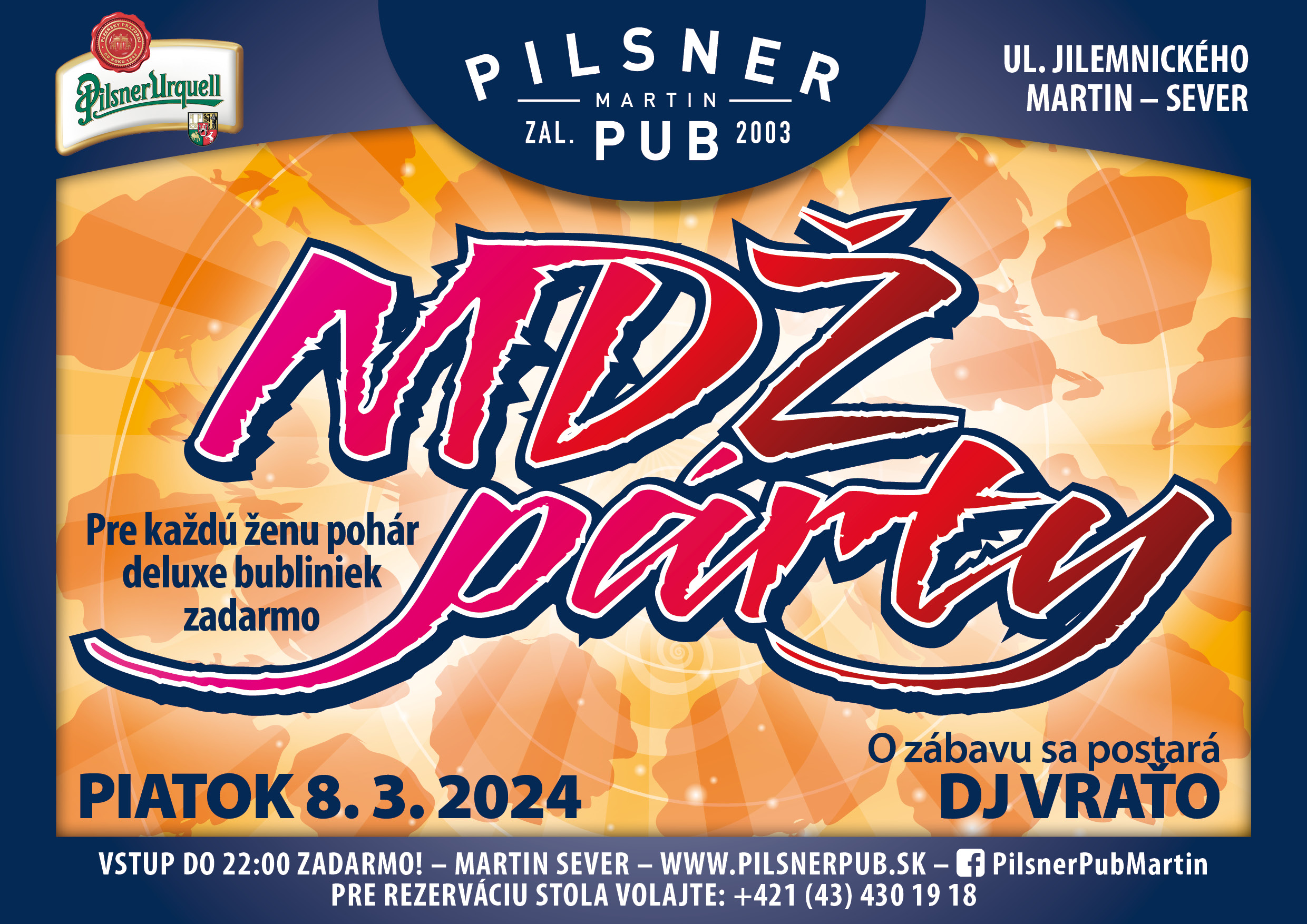 MDŽ párty v Pilsneri – 08. 03. 2024