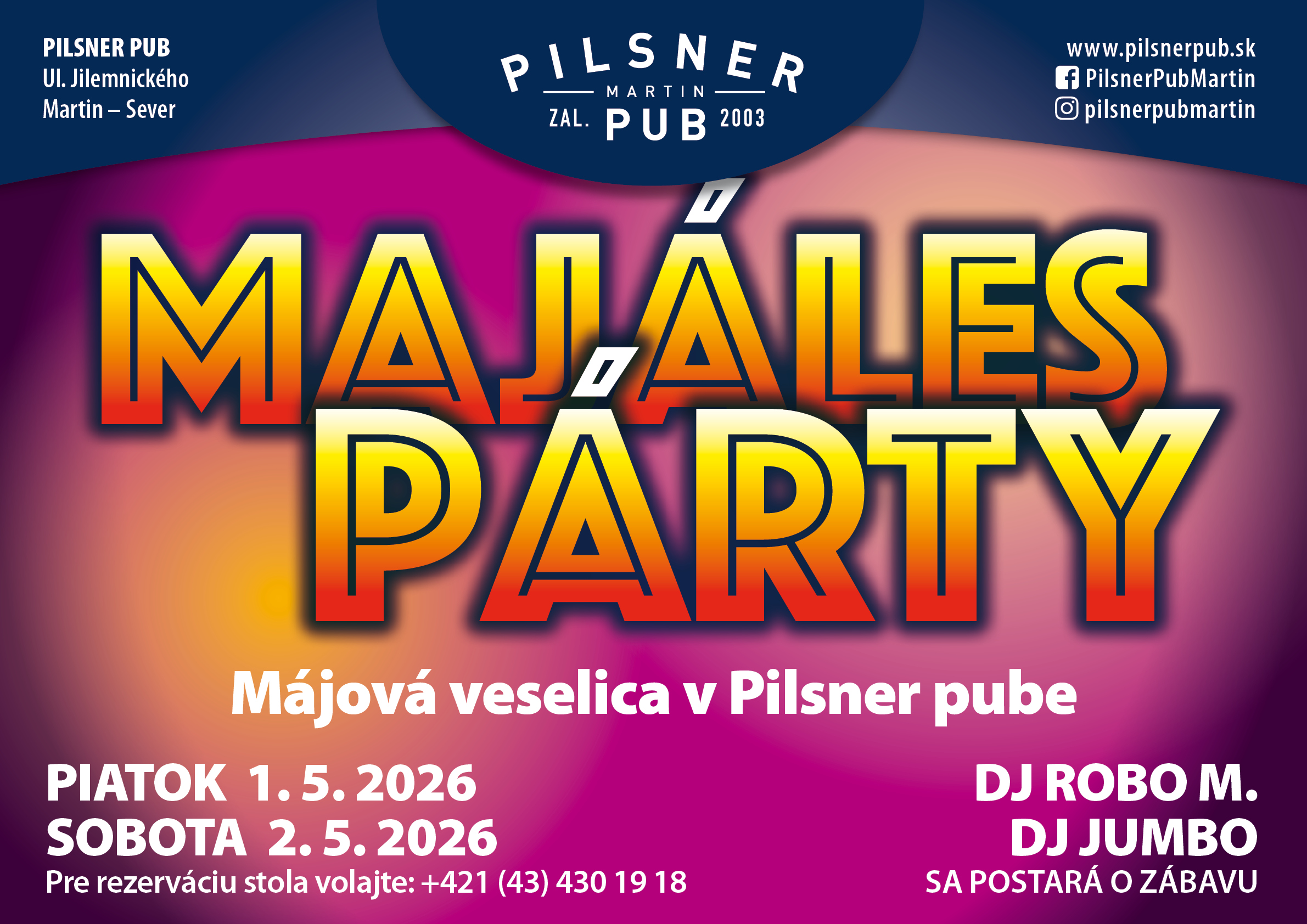 Majáles párty – 02. 05. 2026