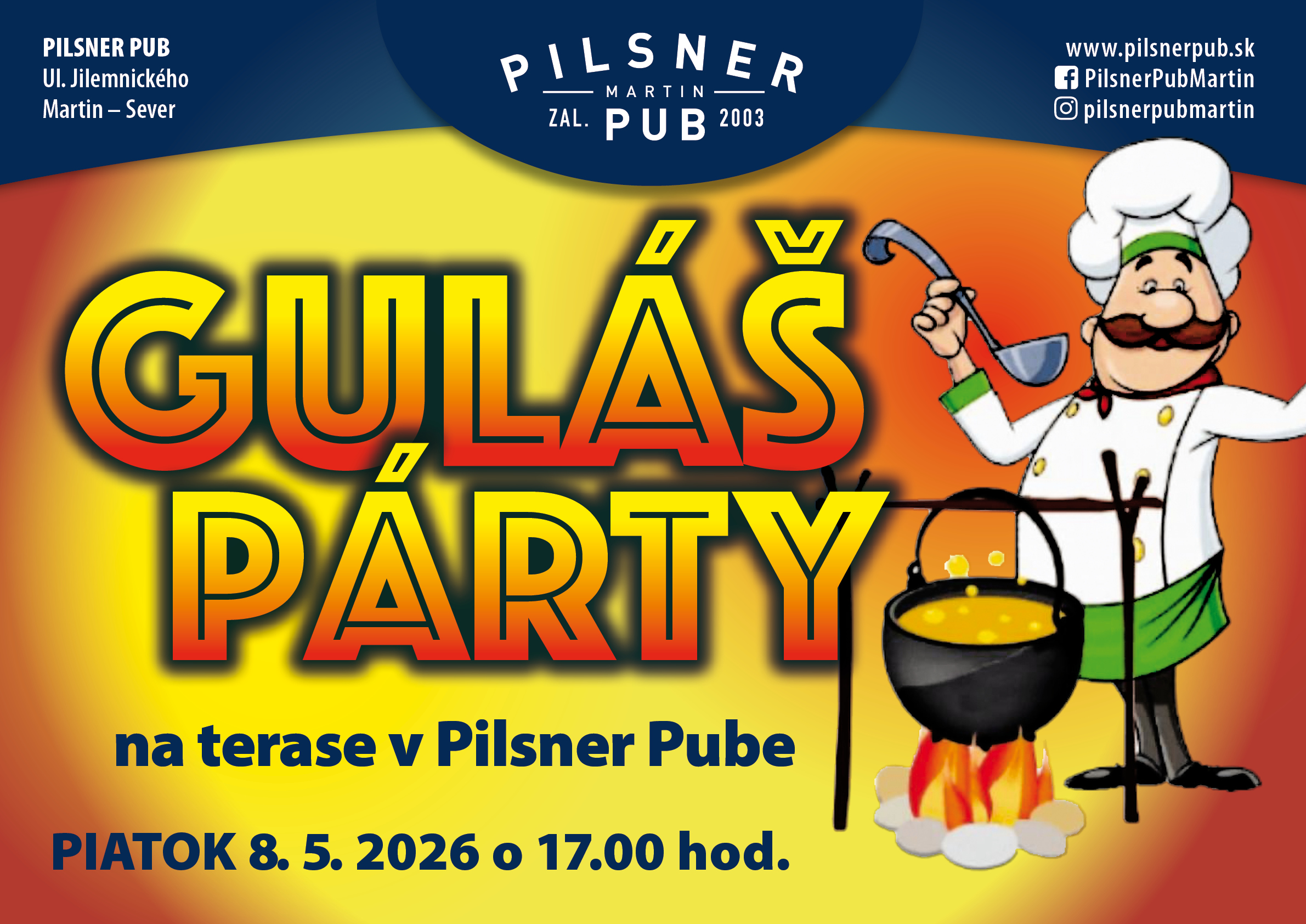 Guláš na terase – 08. 05. 2026