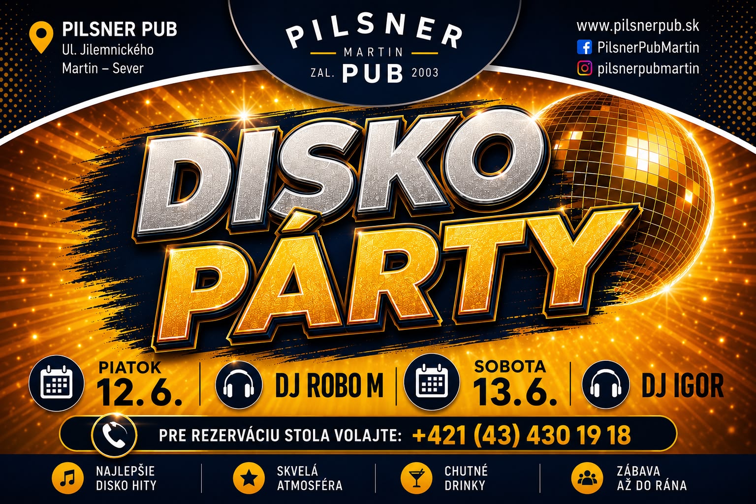 Disko Párty – 12. 06. 2026