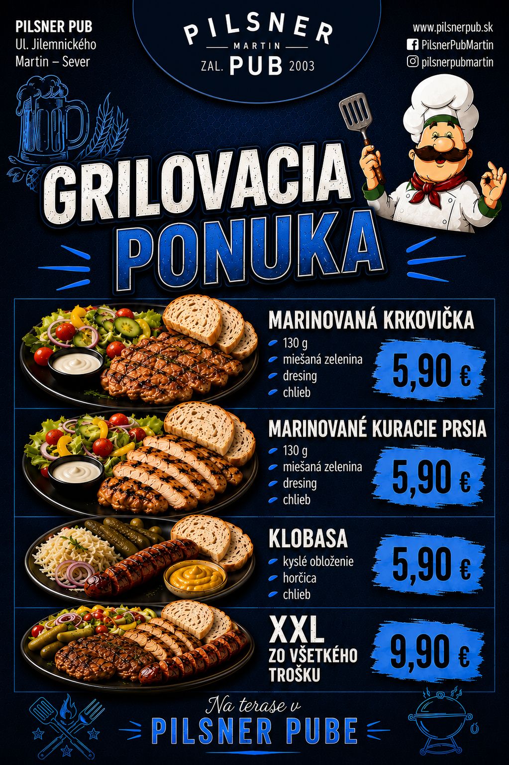 Grilovačka menu – 03. 07. 2026