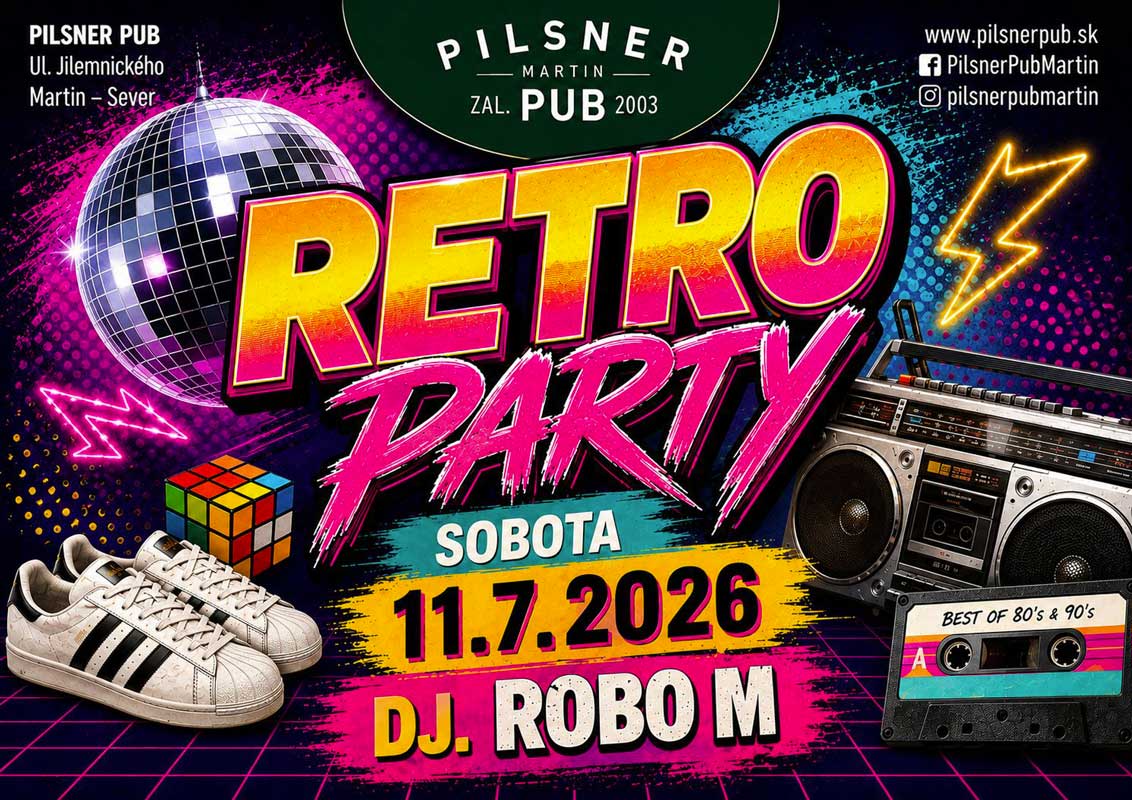 Retro party – 11. 07. 2026