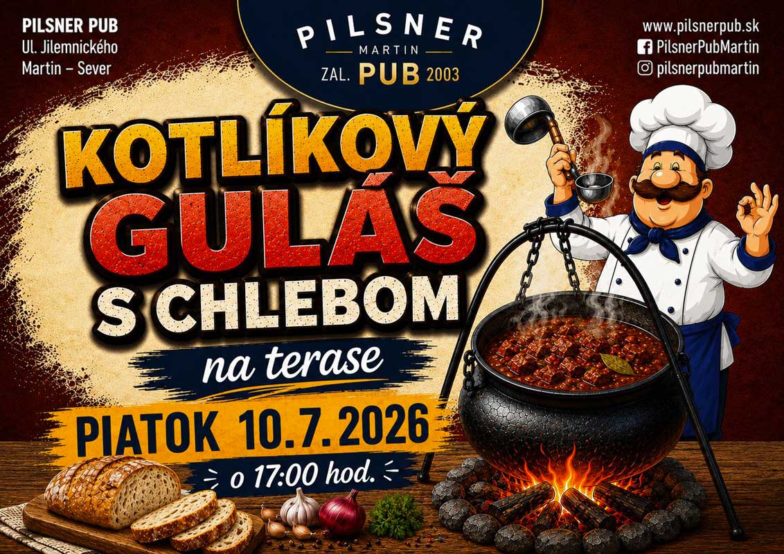Kotlíkový guláš na terase – 10. 07. 2026