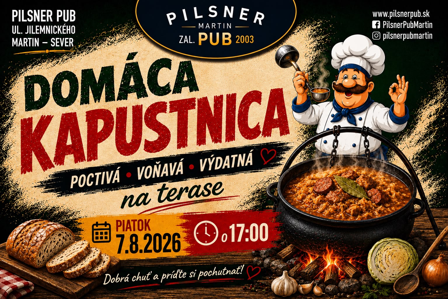 Domáca kapustnica na terase – 07. 08. 2026