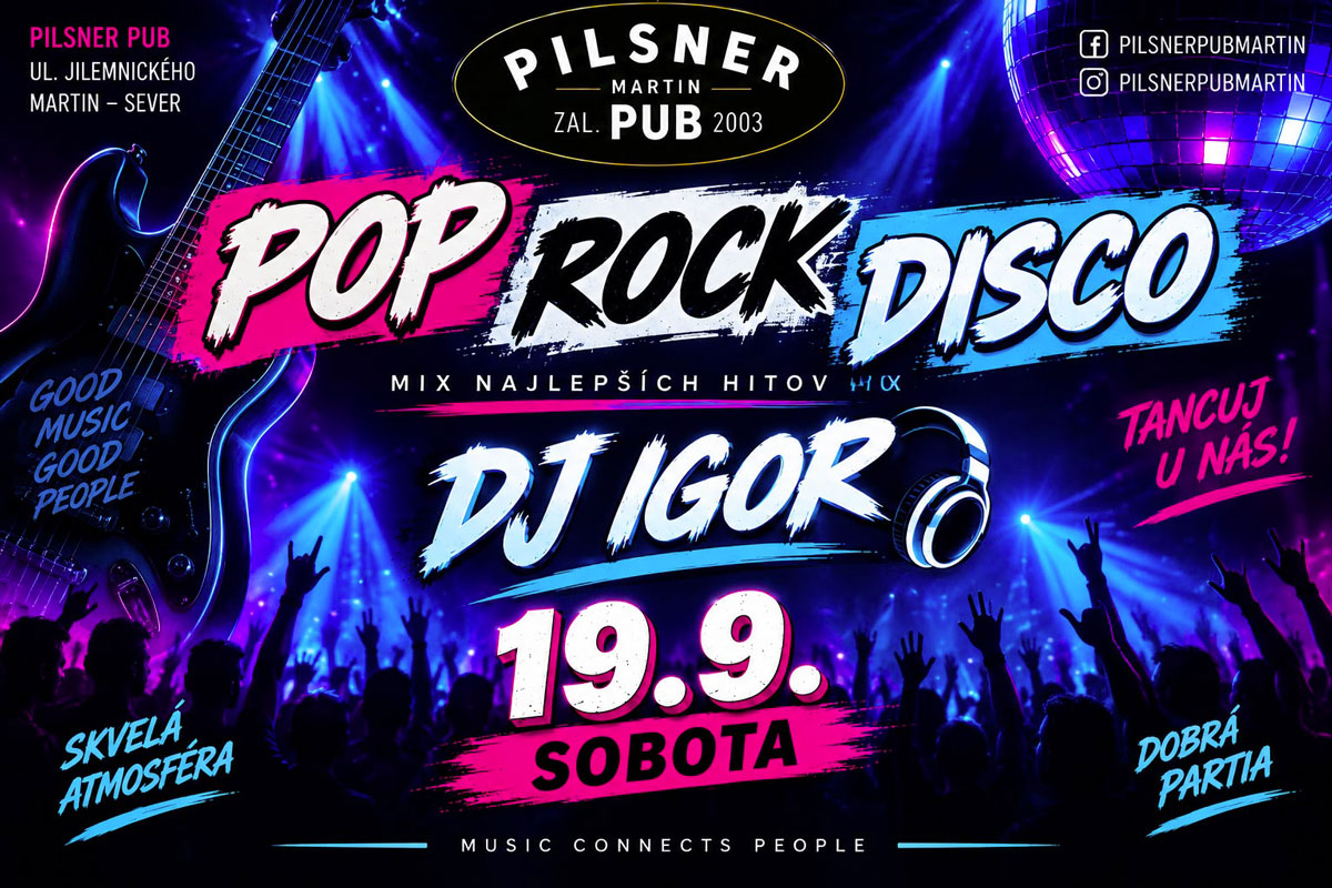 POP - ROCK - DISCO – 19. 09. 2026